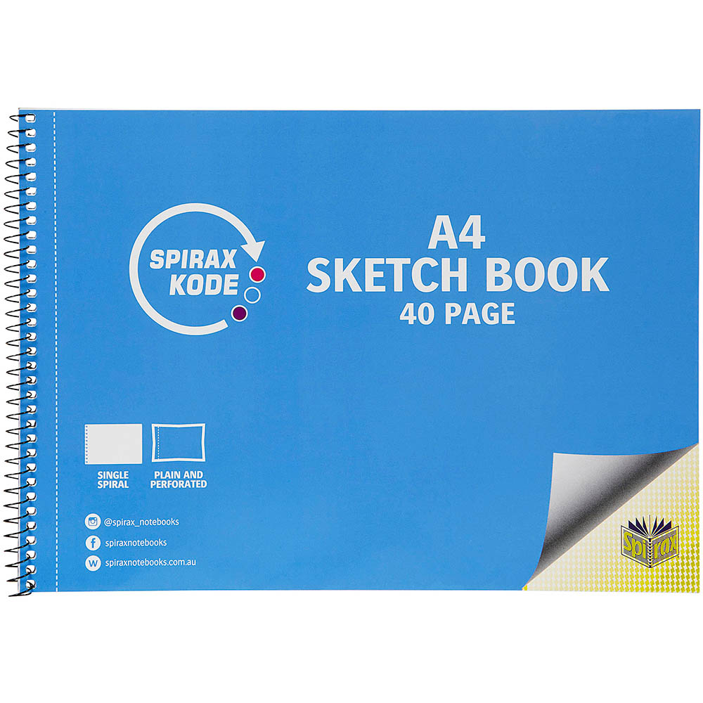 Image for SPIRAX 964 KODE SKETCHBOOK 40 PAGE A4 from York Stationers