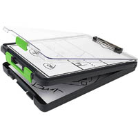 dexas clearview clipcase clipboard green