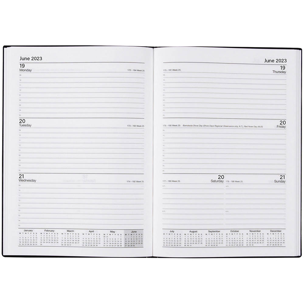 CUMBERLAND 57DS ASPEN DIARY WEEK TO VIEW A5 ASSORTED |  | 7105297i