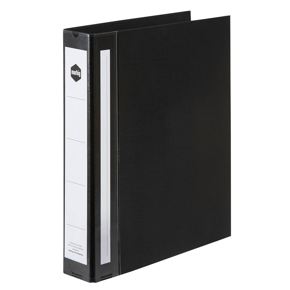 Image for MARBIG ENVIRO WIDE CAPACITY RING BINDER PE 2D 38MM A4 BLACK from Memo Office and Art