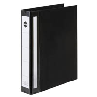 marbig enviro wide capacity ring binder pe 2d 38mm a4 black