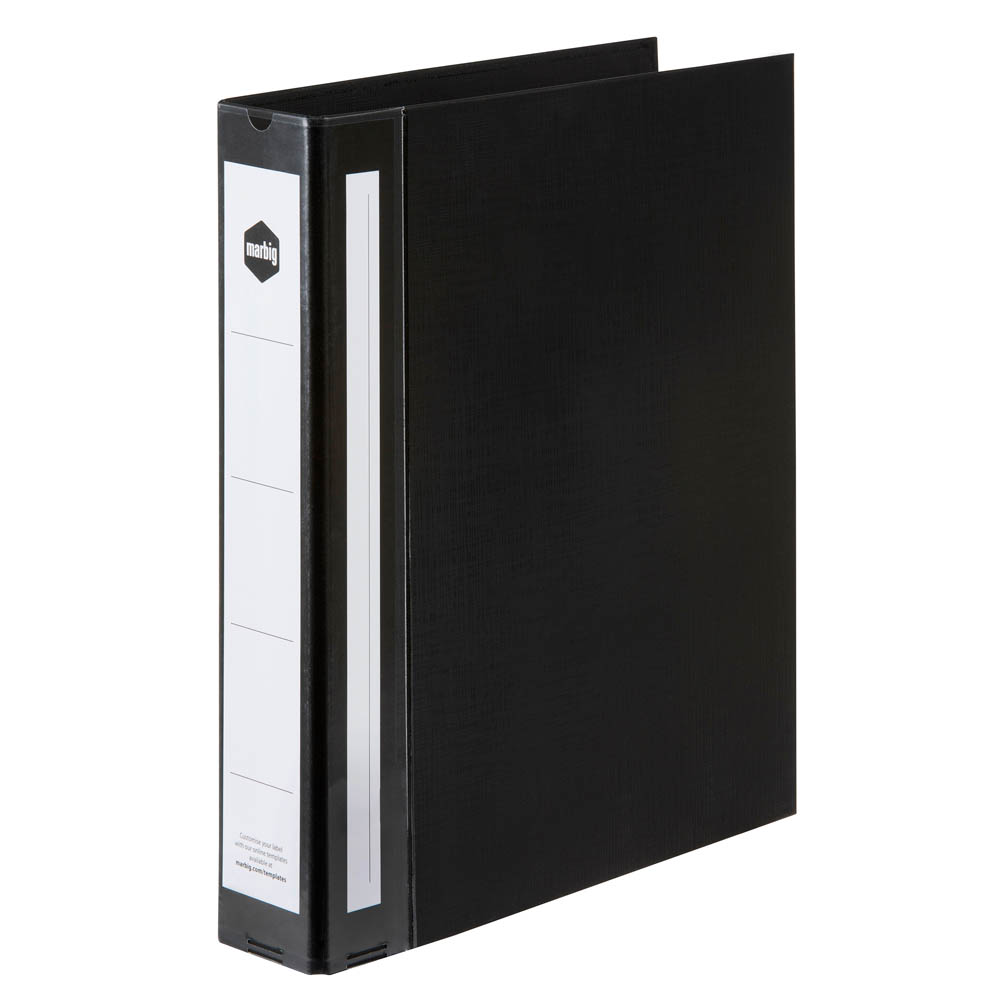 Image for MARBIG ENVIRO WIDE CAPACITY RING BINDER PE 3D 38MM A4 BLACK from Mitronics Corporation