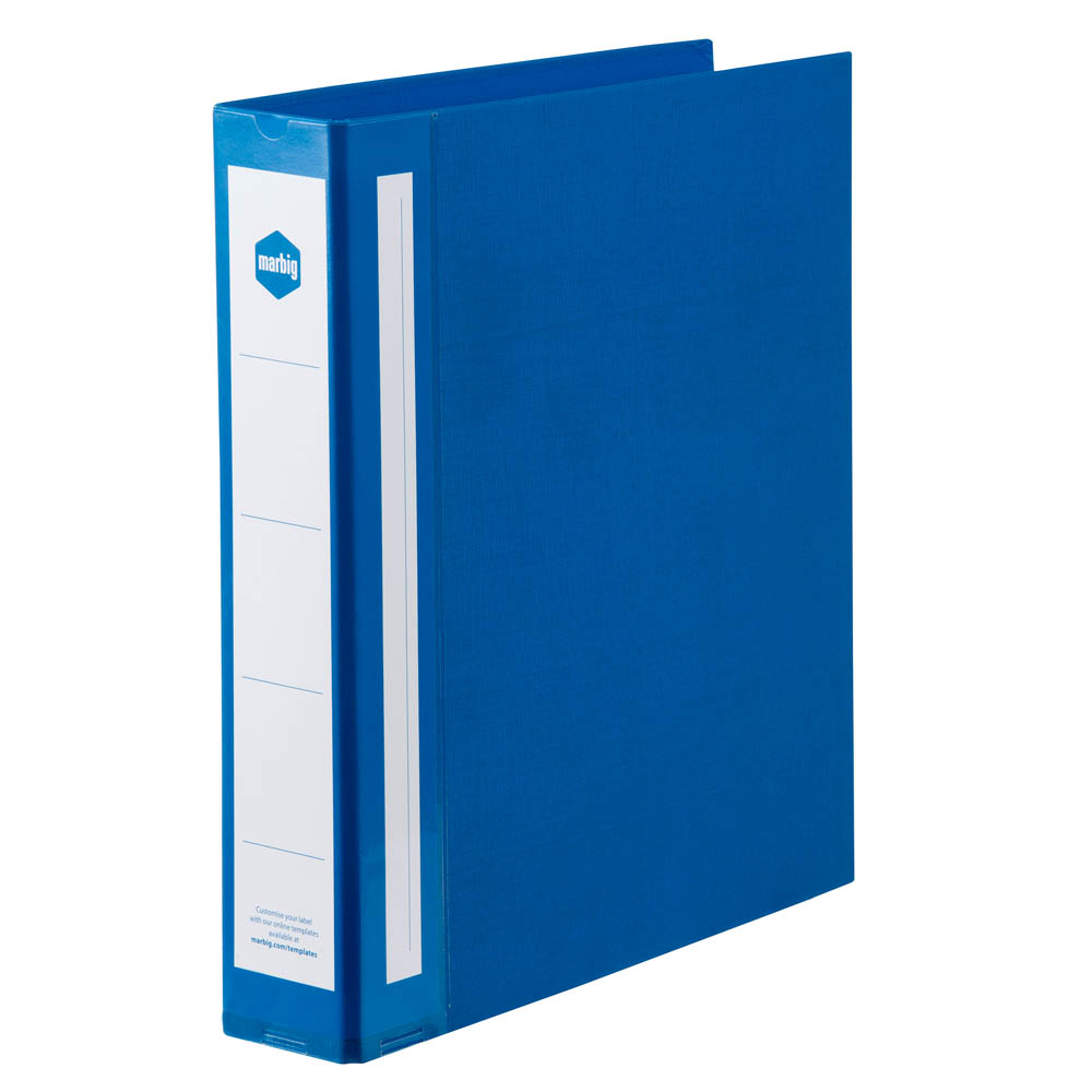 Image for MARBIG ENVIRO WIDE CAPACITY RING BINDER PE 4D 38MM A4 BLUE from Mitronics Corporation
