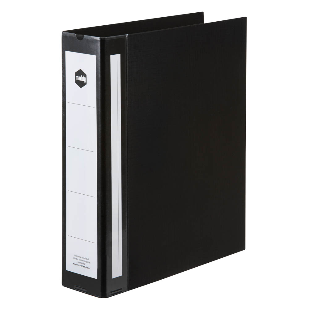 Image for MARBIG ENVIRO WIDE CAPACITY RING BINDER PE 2D 50MM A4 BLACK from Memo Office and Art