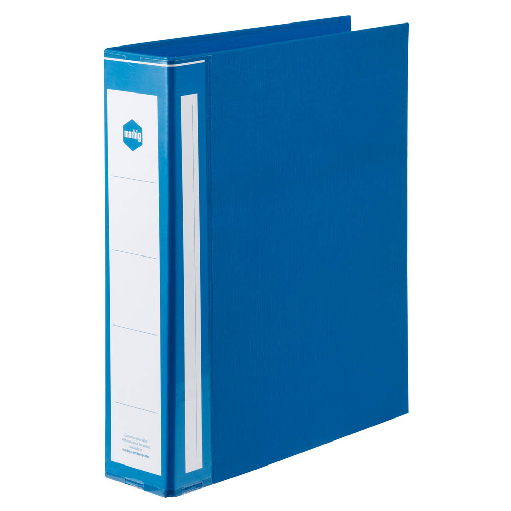 Image for MARBIG ENVIRO WIDE CAPACITY RING BINDER PE 3D 50MM A4 BLUE from Memo Office and Art