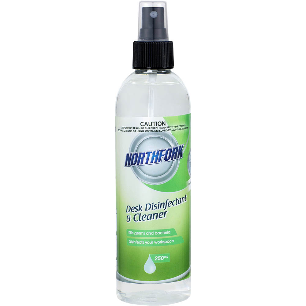 Image for NORTHFORK DESK CLEANER AND DISINFECTANT SPRAY 250ML from Australian Stationery Supplies