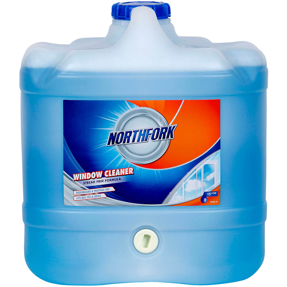 Image for NORTHFORK WINDOW AND GLASS CLEANER 15 LITRE from York Stationers