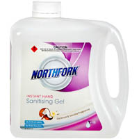 northfork instant hand sanitiser gel coconut and vanilla 2 litre