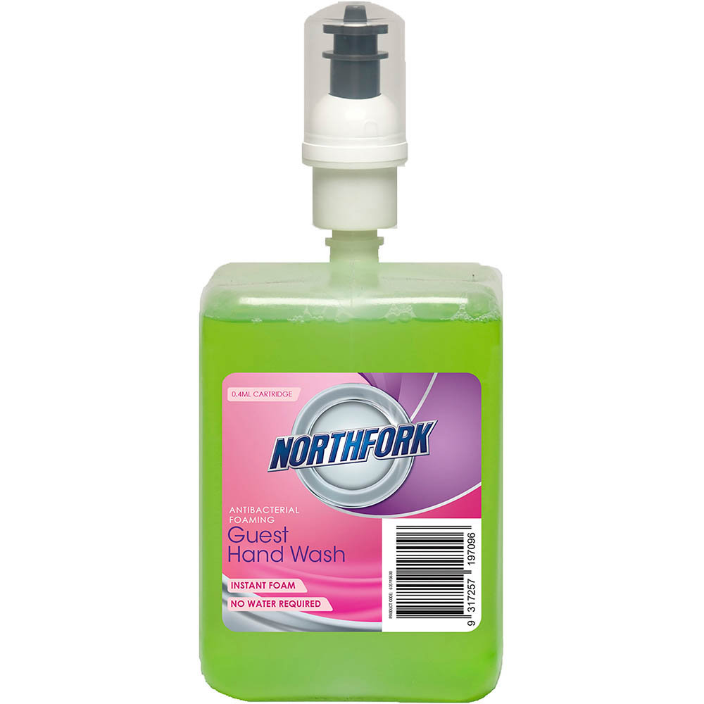 Image for NORTHFORK INSTANT HAND SANITISER FOAM ALCOHOL FREE CARTRIDGE 0.4ML 1 LITRE from That Office Place PICTON