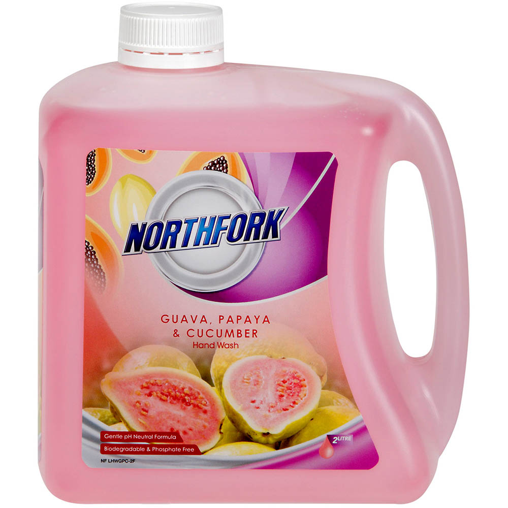 Image for NORTHFORK LIQUID HANDWASH GUAVA PAPAYA AND CUCUMBER 2 LITRE from Office Express