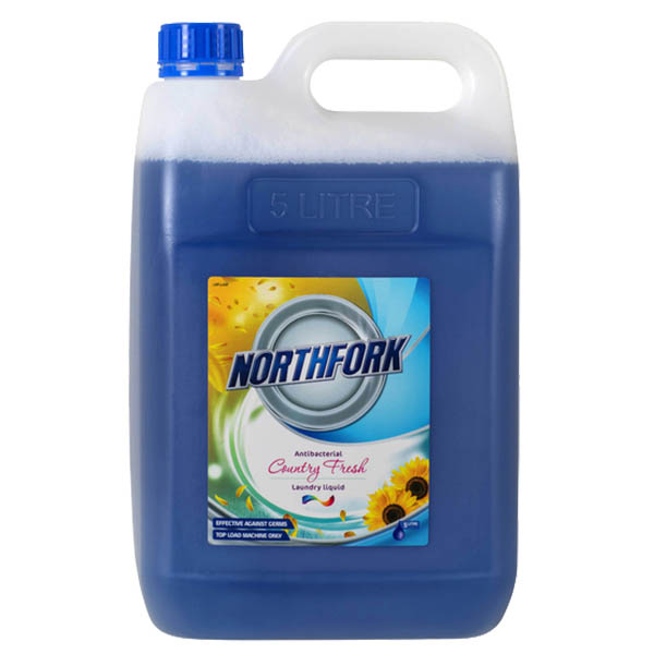Image for NORTHFORK LAUNDRY LIQUID ANTIBACTERIAL 5 LITRE BLUE from Positive Stationery