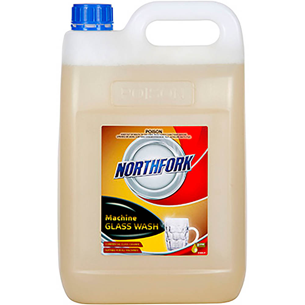 Image for NORTHFORK MACHINE GLASS WASHING LIQUID 5 LITRE from That Office Place PICTON