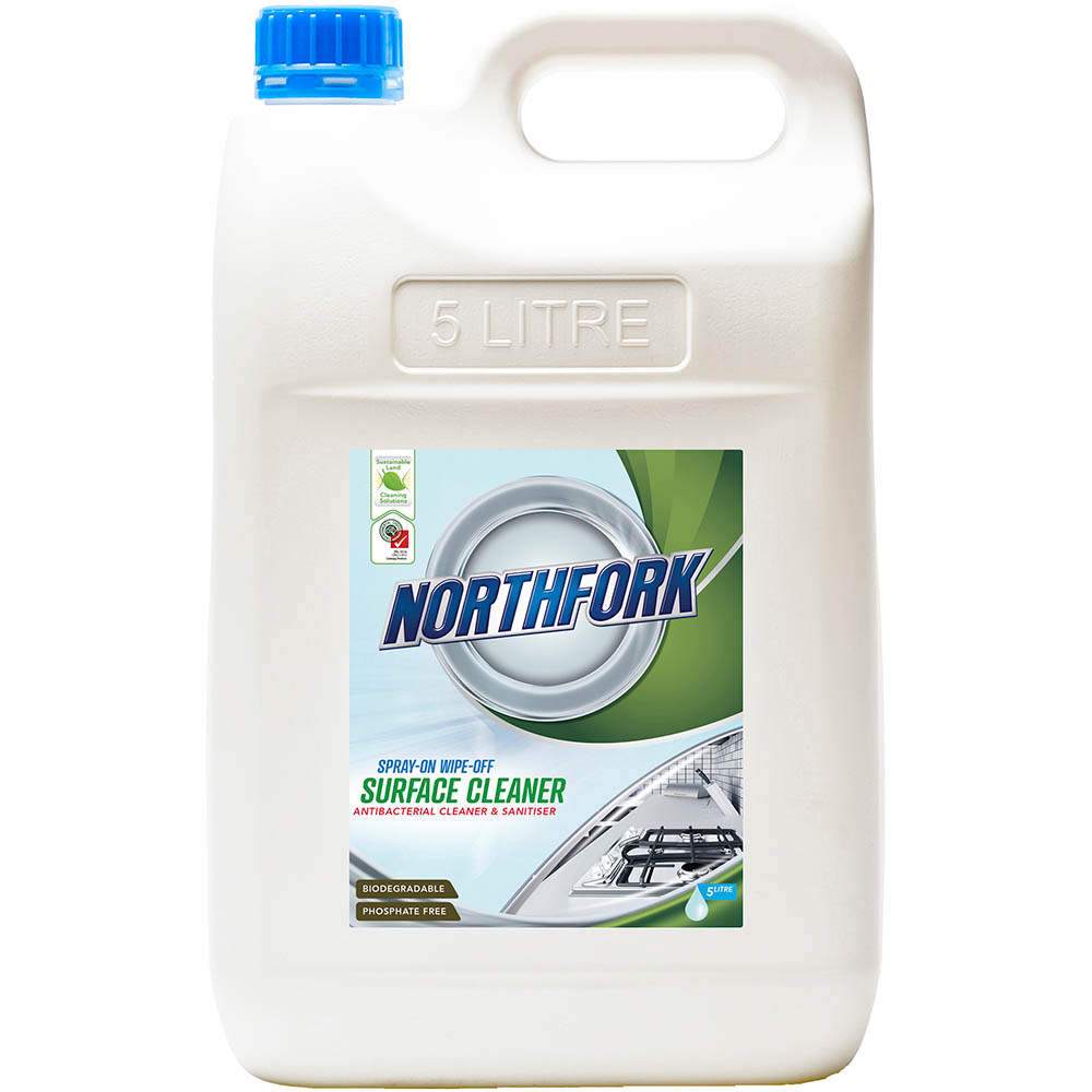 Image for NORTHFORK GECA SPRAY AND WIPE SURFACE CLEANER 5 LITRE from York Stationers