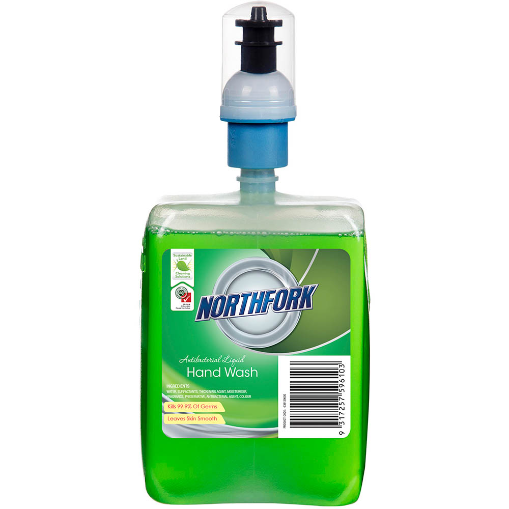 Image for NORTHFORK GECA ANTI-BACTERIAL LIQUID HANDWASH CARTRIDGE 0.4ML 1 LITRE from That Office Place PICTON