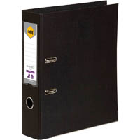 marbig lever arch file 75mm foolscap black