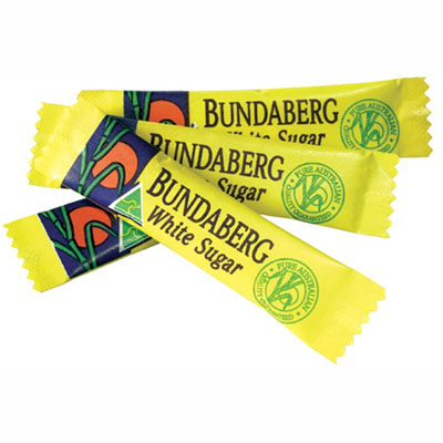 Image for BUNDABERG WHITE SUGAR SUGAR SINGLE SERVE SACHET 3G CARTON 2000 from Peninsula Office Supplies