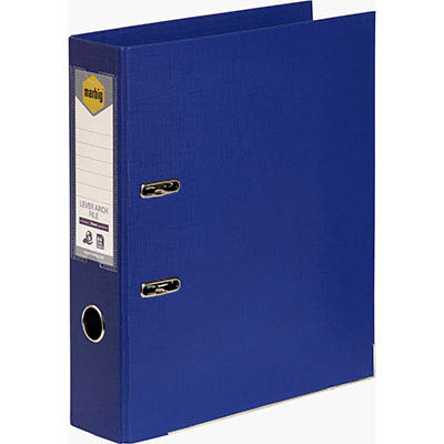 Image for MARBIG LINEN LEVER ARCH FILE PE 75MM A4 BLUE from Memo Office and Art