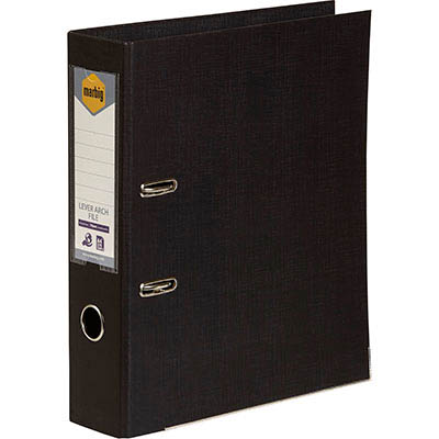 Image for MARBIG LINEN LEVER ARCH FILE PE 75MM A4 BLACK from Mitronics Corporation