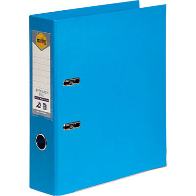 Image for MARBIG LINEN LEVER ARCH FILE PE 75MM A4 SKY BLUE from Mitronics Corporation