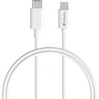verbatim charge and sync cable lightning to usb-c cable 1m white