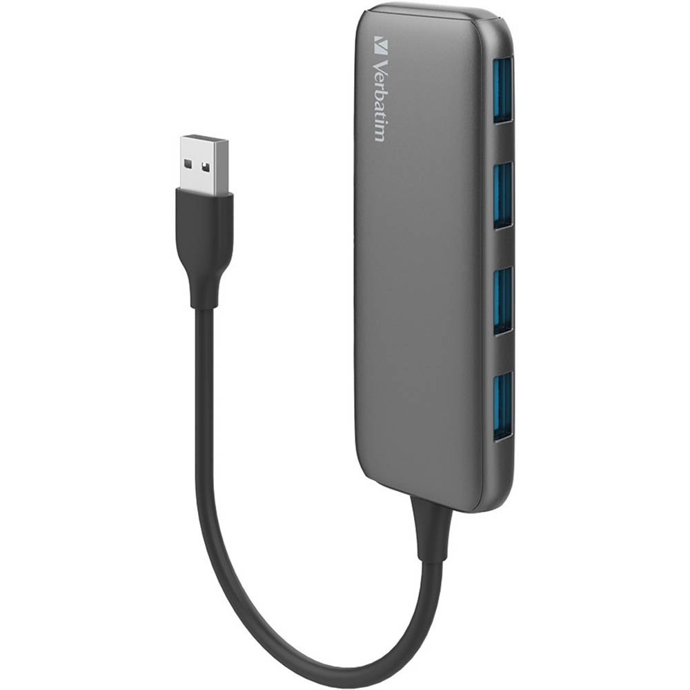 Image for VERBATIM 4-PORT HUB USB-A 3.1 SPACE GREY from Memo Office and Art