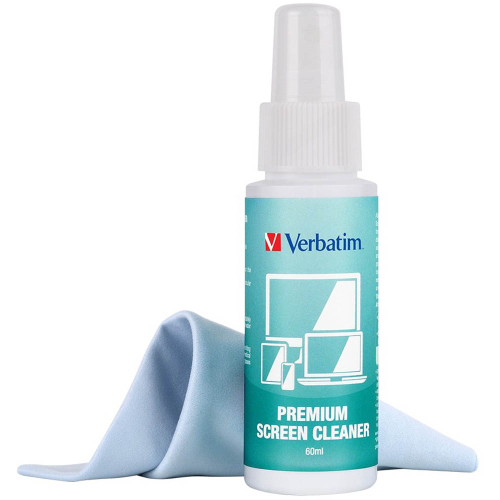 Image for VERBATIM PREMIUM SCREEN CLEANING KIT 60ML from Challenge Office Supplies