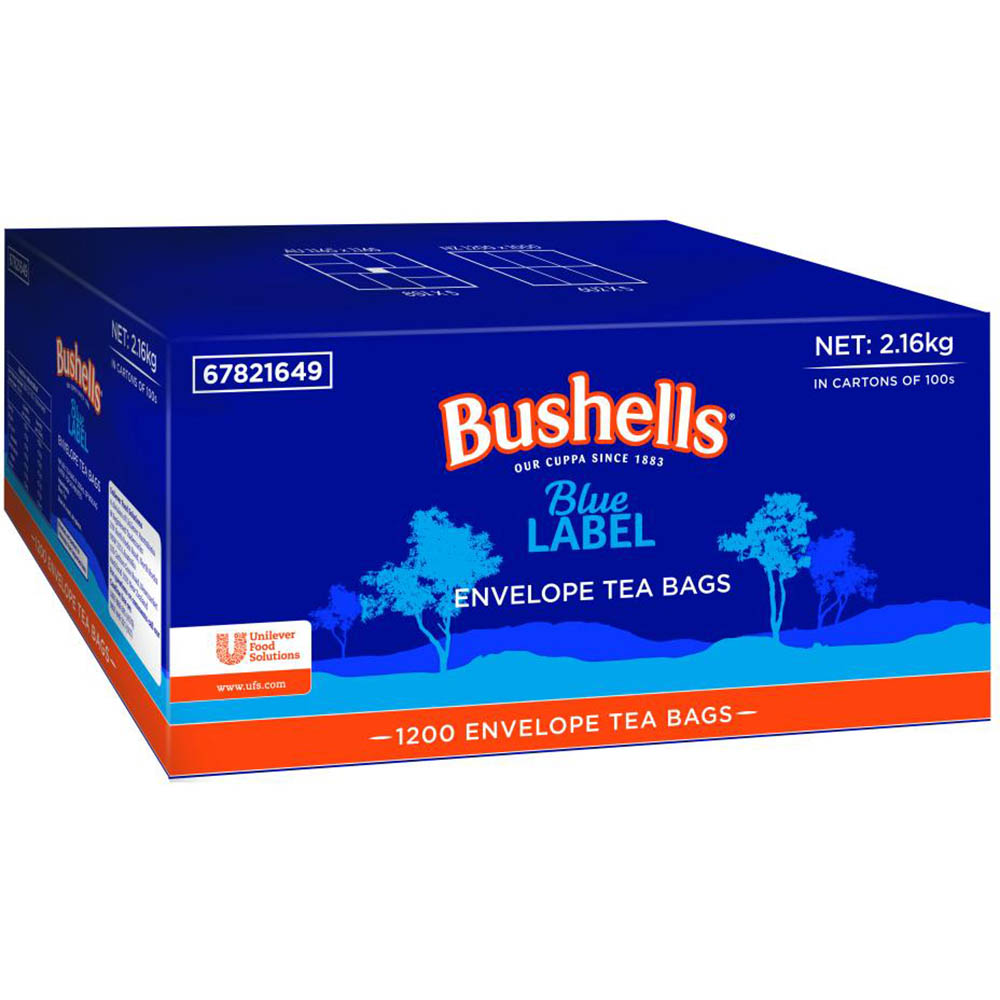 Image for BUSHELLS BLUE LABEL ENVELOPE TEA BAGS CARTON 1200 from Prime Office Supplies