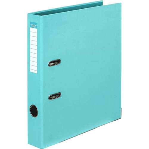 Image for COLOURHIDE HALF LEVER ARCH FILE PE 50MM A4 AQUA from BusinessWorld Computer & Stationery Warehouse