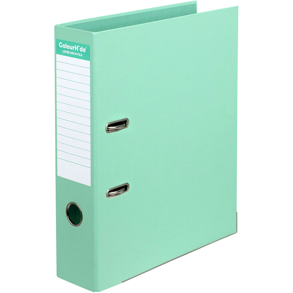 Image for COLOURHIDE LEVER ARCH FILE PE A4 BISCAY GREEN from That Office Place PICTON