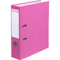 colourhide lever arch file pe a4 cassis pink