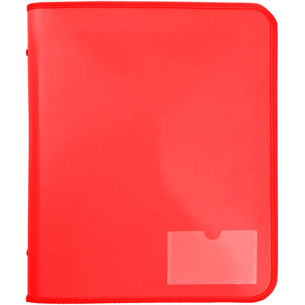 Image for MARBIG ZIPPER BINDER 25MM 2D RED from Memo Office and Art