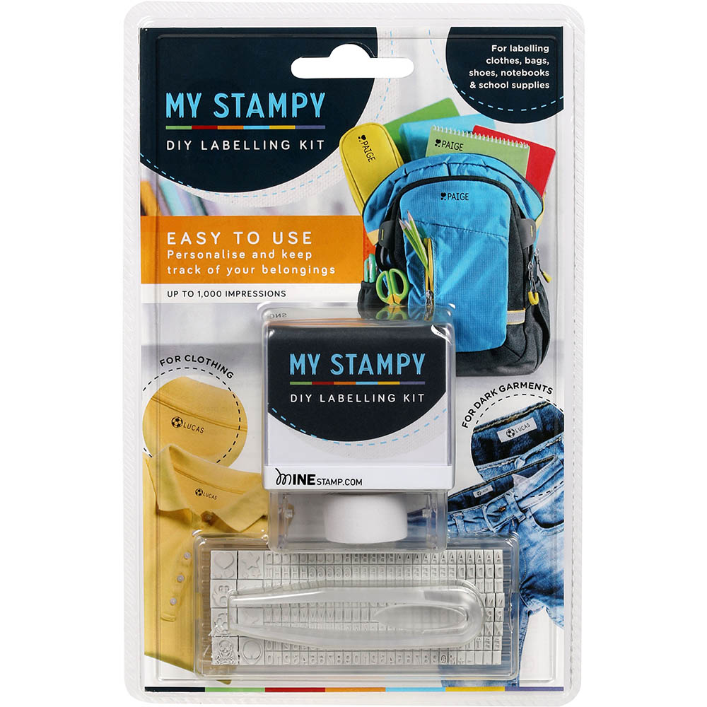 Image for COLOP MYSTAMPY TEXTILE DIY LABELLING SET from Office Fix - WE WILL BEAT ANY ADVERTISED PRICE BY 10%