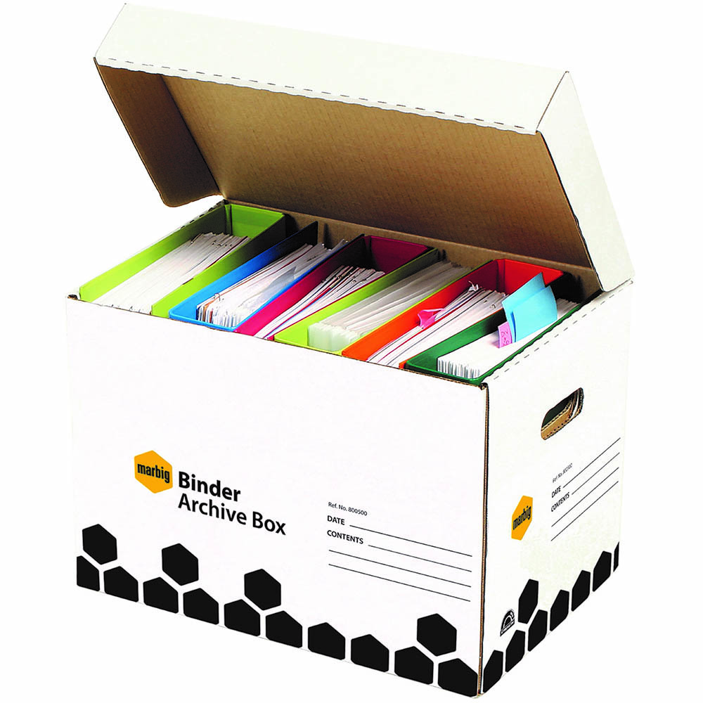 Image for MARBIG ARCHIVE BINDER BOX 345 X 480 X 330MM from Office Express