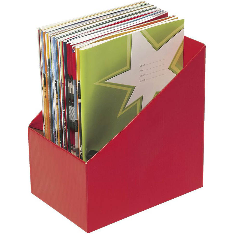 Image for MARBIG BOOK BOX LARGE RED PACK 5 from Mitronics Corporation