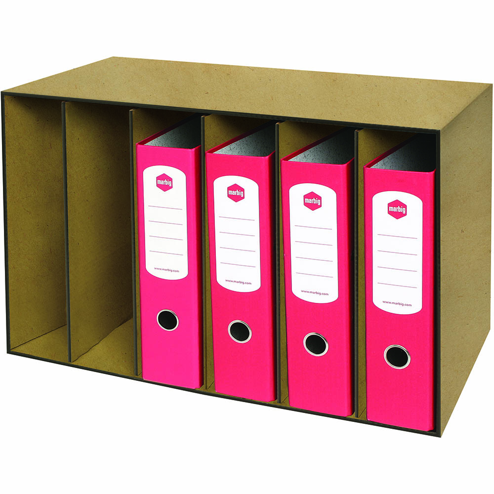 Image for MARBIG STOR-A-FILE ORGANISER KRAFT from York Stationers