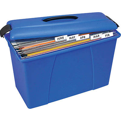 Image for CRYSTALFILE CARRY CASE BLUE WITH BLACK TRIM from Office Heaven