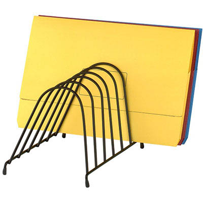 MARBIG STEP FILE WIRE ORGANISER RACK 6 SLOT ANGLED BLACK |  | 7001657