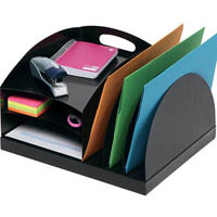 marbig desktop organisers metal 2 way black