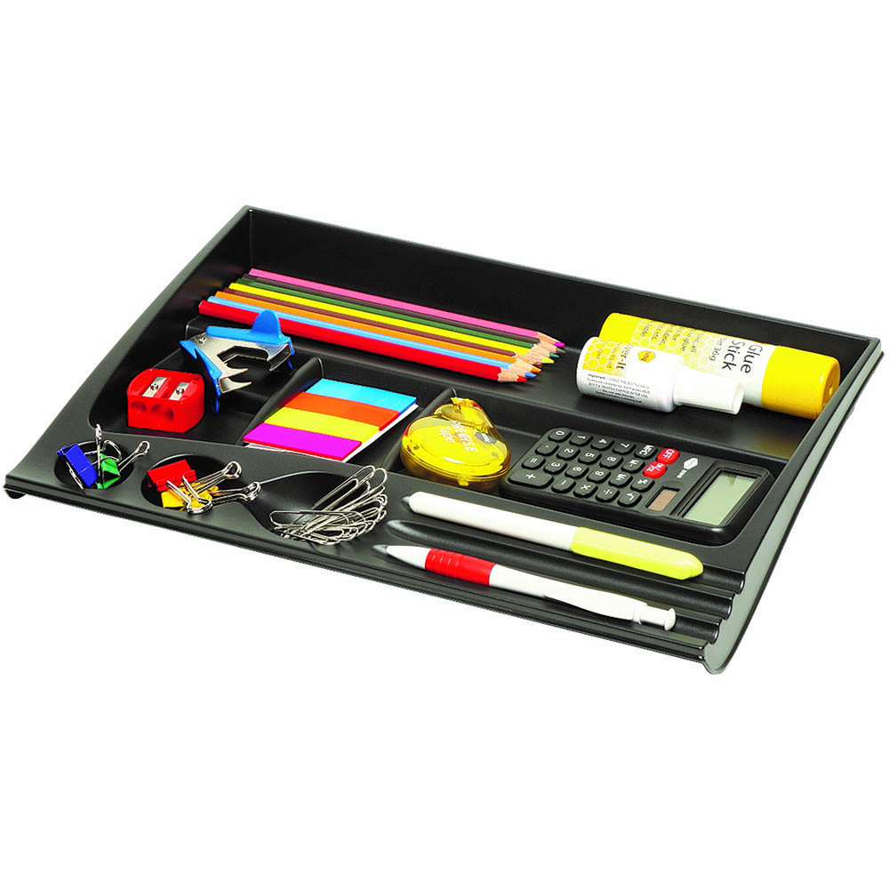 Image for MARBIG ENVIRO DESK DRAWER TIDY BLACK from Challenge Office Supplies