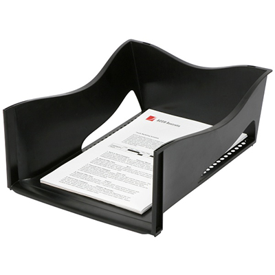 Image for MARBIG ENVIRO DOCUMENT TRAY JUMBO A4 BLACK from Clipboard Stationers & Art Supplies