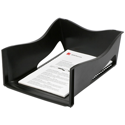 Image for MARBIG ENVIRO DOCUMENT TRAY JUMBO A4 BLACK from Challenge Office Supplies