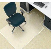marbig rollamat chairmat pvc keyhole medium pile carpet 910 x 1210mm