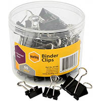 marbig foldback clip assorted sizes tub 60