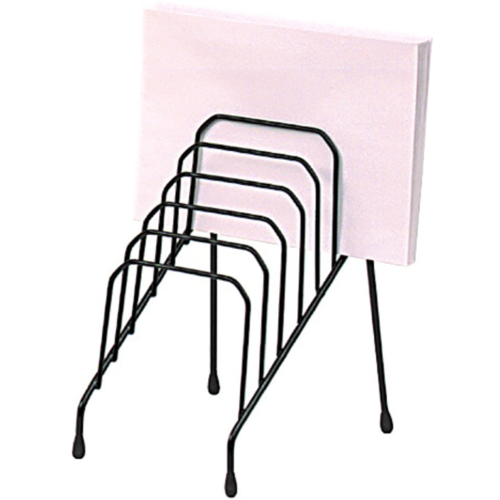 MARBIG STEP FILE WIRE ORGANISER RACK 6 SLOT SMALL BLACK |  | 7000400i