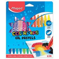 maped color peps oil pastel assorted pack 24