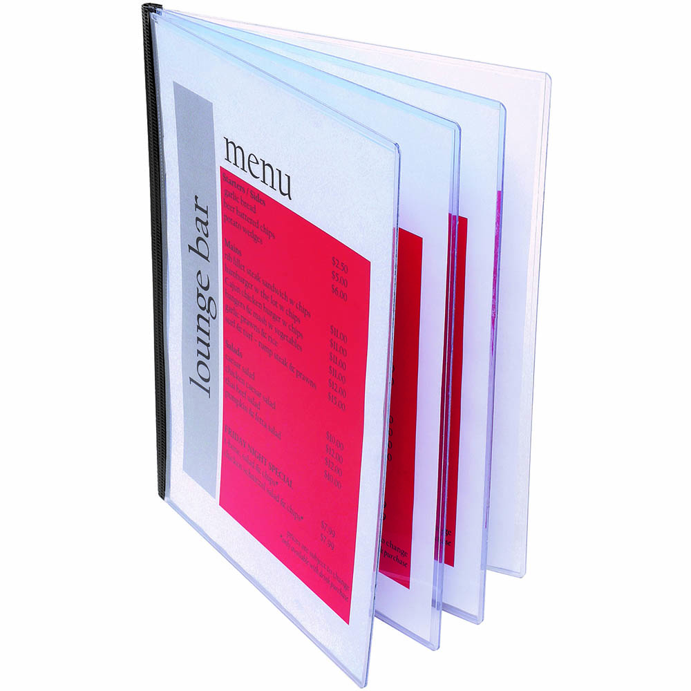 Image for MARBIG DOCUMENT PROTECTOR PVC 4 POCKET A4 CLEAR from BusinessWorld Computer & Stationery Warehouse