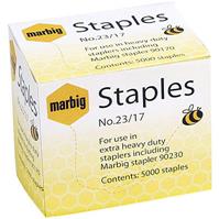 marbig staples heavy duty 23/17 box 5000