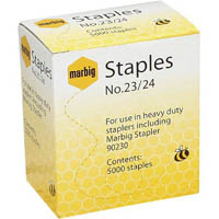 marbig staples heavy duty 23/24 box 5000