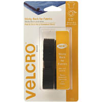 velcro brand® fabric tape 19 x 600mm black