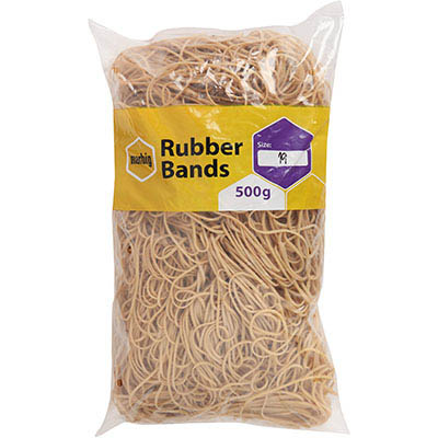 Image for MARBIG RUBBER BANDS SIZE 19 500G from Clipboard Stationers & Art Supplies